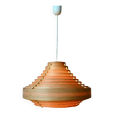 Suspension vintage scandinave lamelles pin Hans-Agne Jakobsson années 60