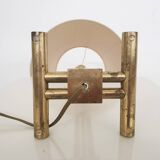 Hollywood regency brass table light, Italy 1950's