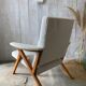 Fauteuil vintage bouclettes