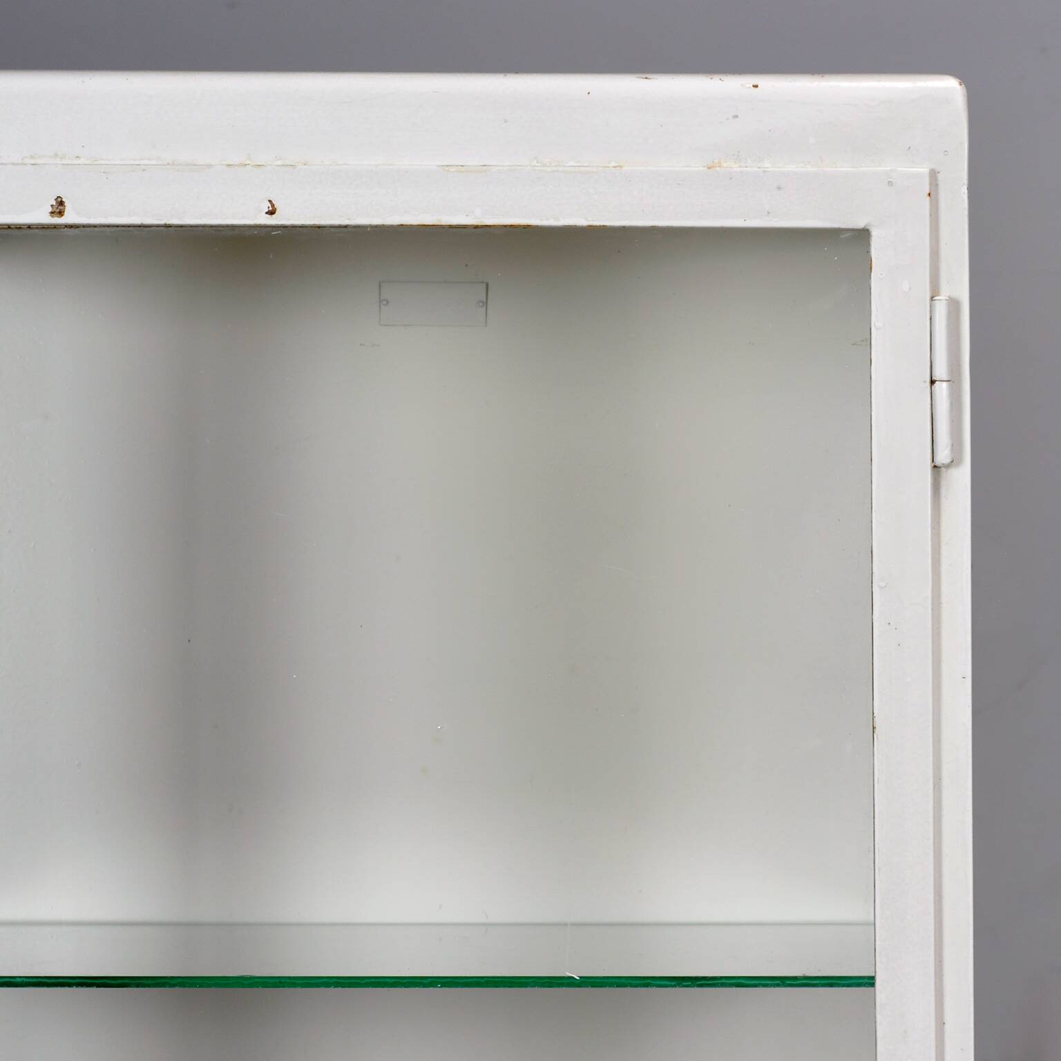 Vintage iron medical cabinet, 1950s
