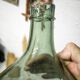 Demijohn green blown glass 20 liters