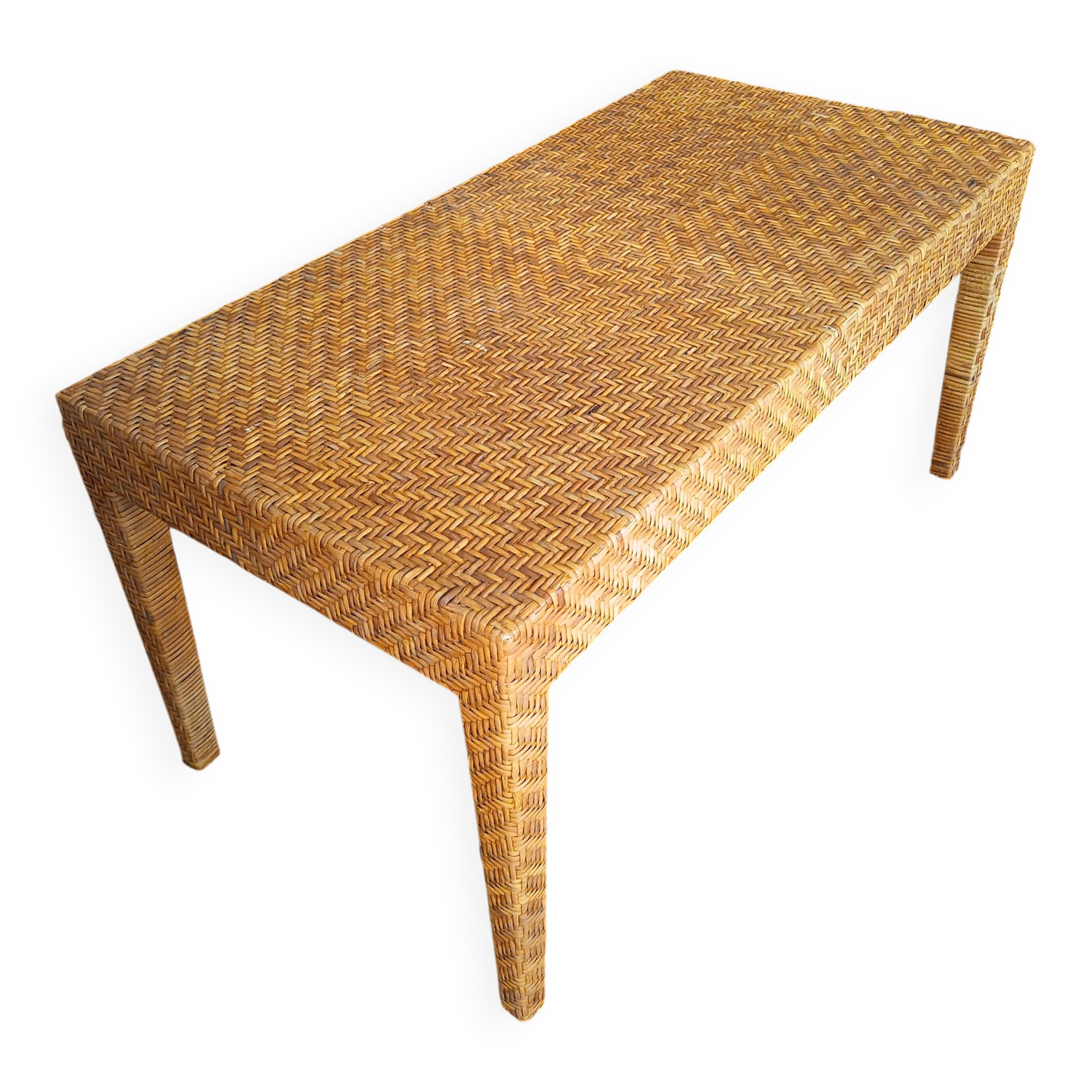 Rattan coffee table