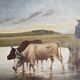 Painting Pastoral Scene at the River – French School, late 19th century