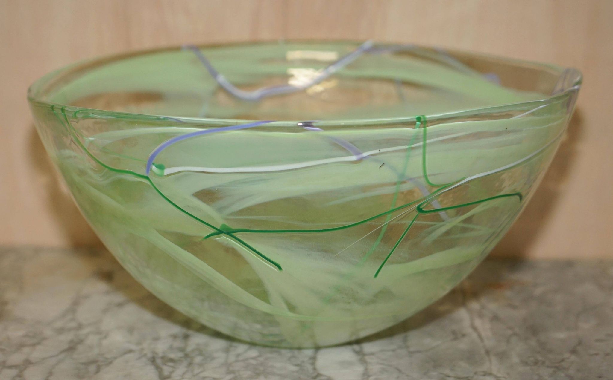 Kosta Boda decorative bowl in glass by Anna Ehrner