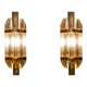 Pair of Venini wall lights, produced in Italy in the 1970s.