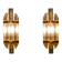 Pair of Venini wall lights, produced in Italy in the 1970s.
