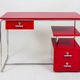 Bauhaus Red Writing Desk in Lacquered Wood, Germany, 1930s