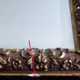 Golden Wood Type Mirror With Berain Decoration