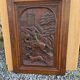 Carved oak solid wood door