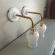 Set of two vintage wall sconces.
