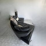 B&b Italia sofa Antonio Citterio Arne black leather