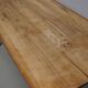 Table à manger rustique en chêne antique du début du 20e siècle.