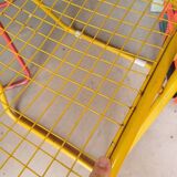 Vintage metal folding chair trio "Grillage" - Ted Net