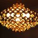 Palwa chandelier in crystal and brass