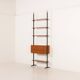 Italian vintage floor to celling wall unit with a bureau or a bar cabinet