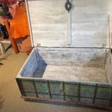 Coffee table chest painted with patterns