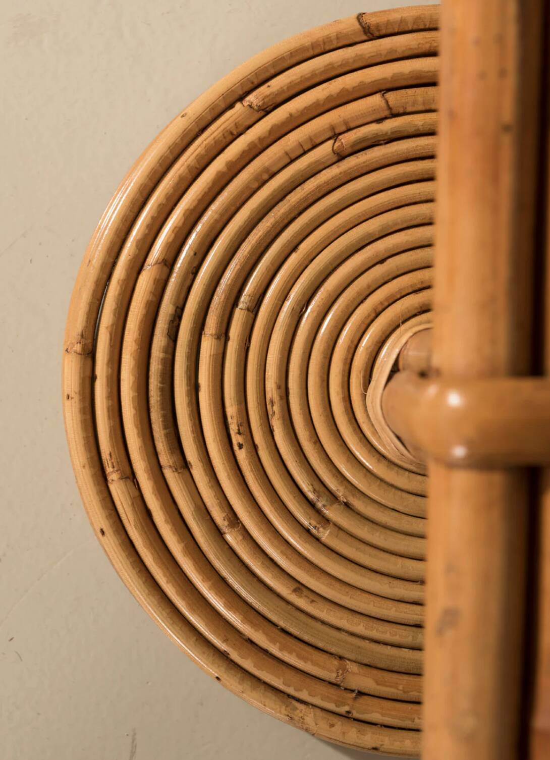 Pair of bamboo wall sconces