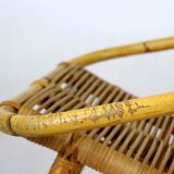 Mid-century rattan rocking chair, 1960s