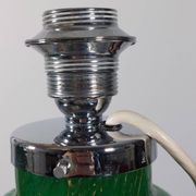 Pair of chrome glass table lamps Ikora WMF Art Deco Karl Wiedmann 1930
