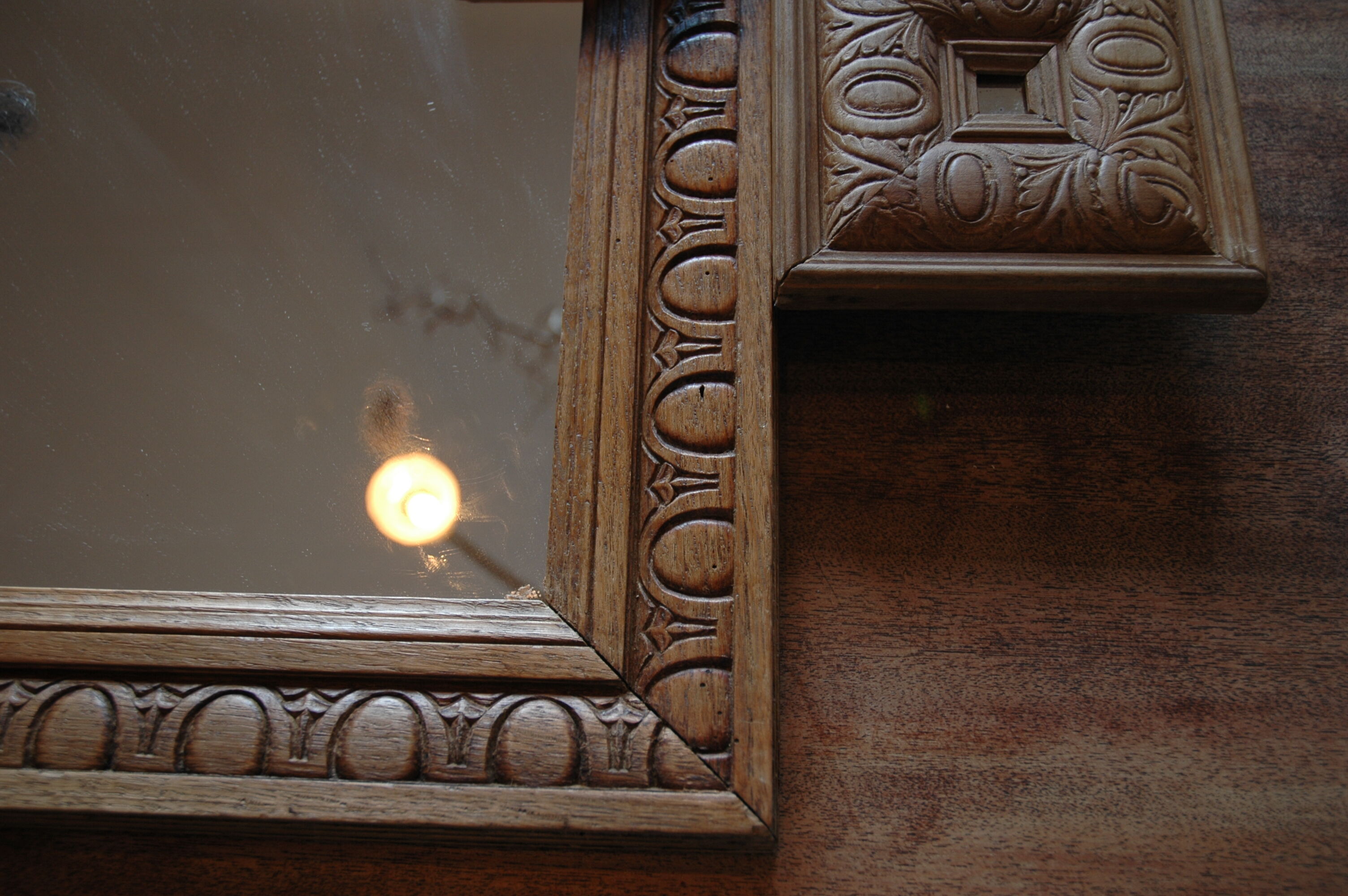 Mirror wood 40 - 66x81cm