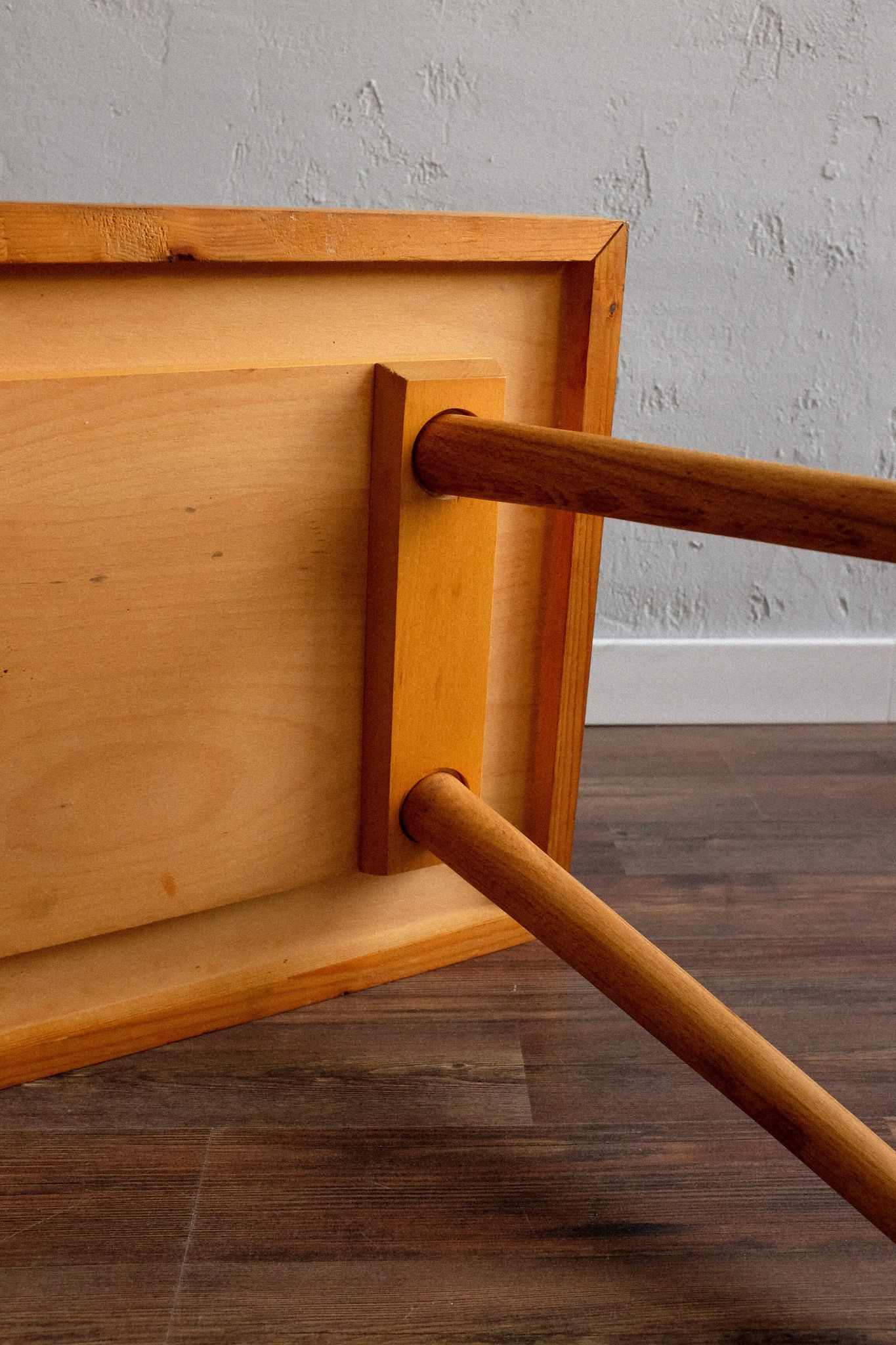 Vintage Czechoslovak Wooden TV Side Table by Nový Domov, 1970s