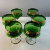 6 verres vintage venitien