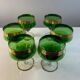 6 vintage Venetian glasses