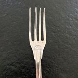 Fourchette de table en argent massif - Modèle filet - Poinçon Vieillard 1er titre (1819-1838)