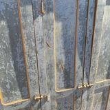 3-door wooden locker