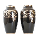 Pair of art deco vases