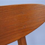 Ensemble de 6 chaises à manger danoises en teck par Falsled, années 1960