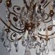 Crystal and bronze chandelier 12 arms of light