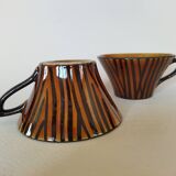 Sarreguemines "Domino" cups