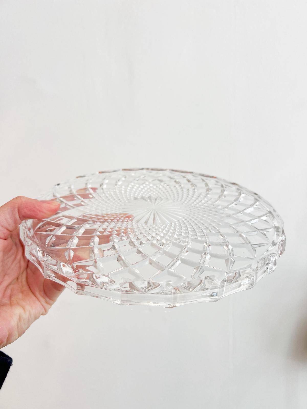 Vintage crystal trivet