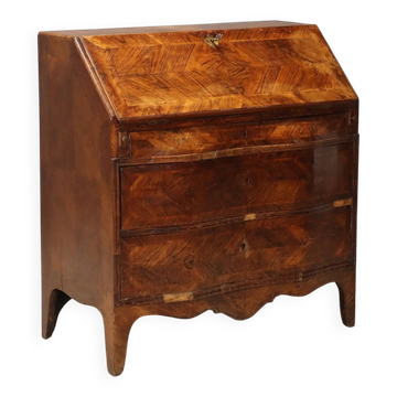 Antique rosewood secretary cabinet with drop-down front, 9 drawers, 18th century.