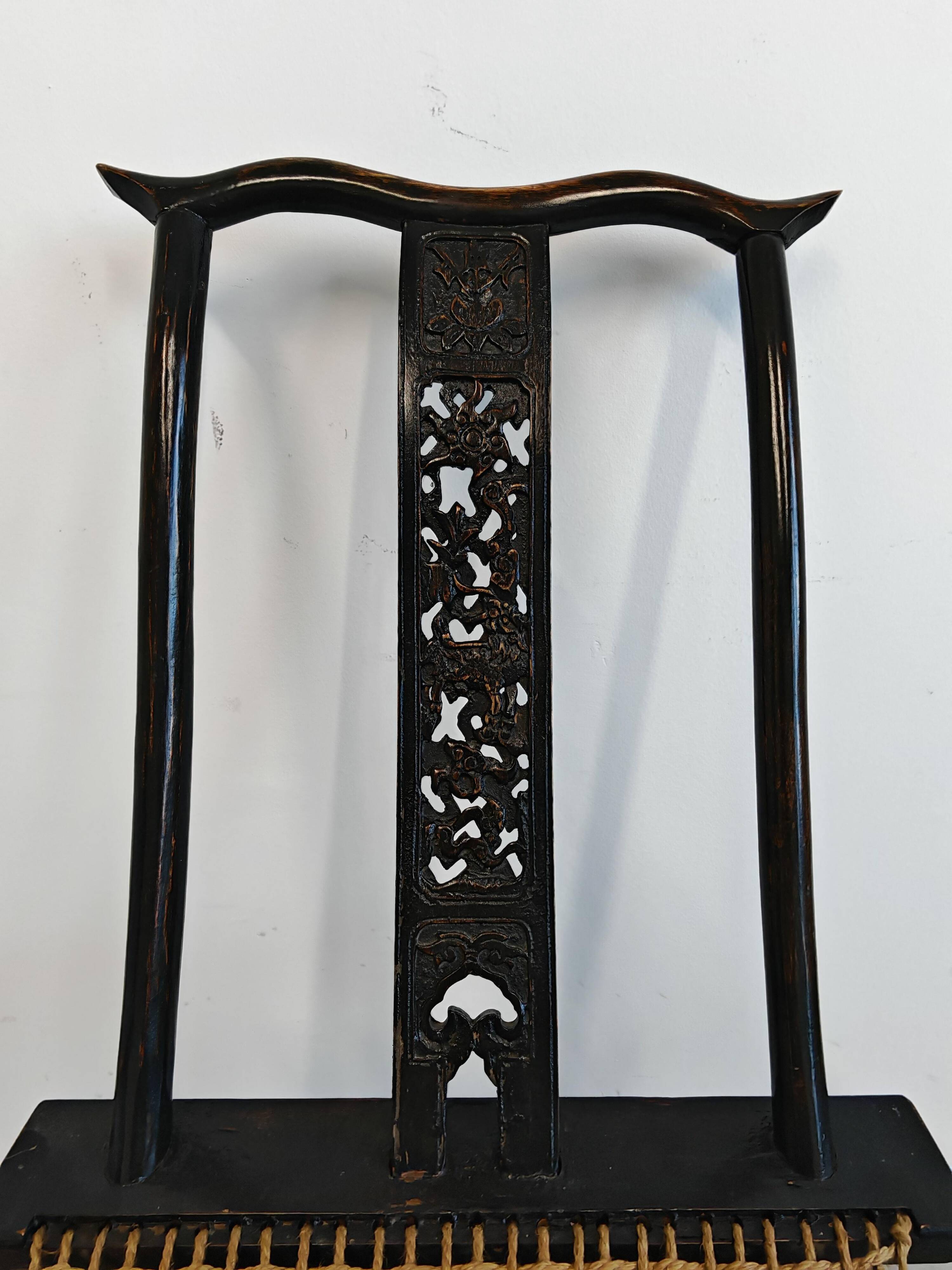 Pair of antique folding chairs Mare, China, circa 1880
