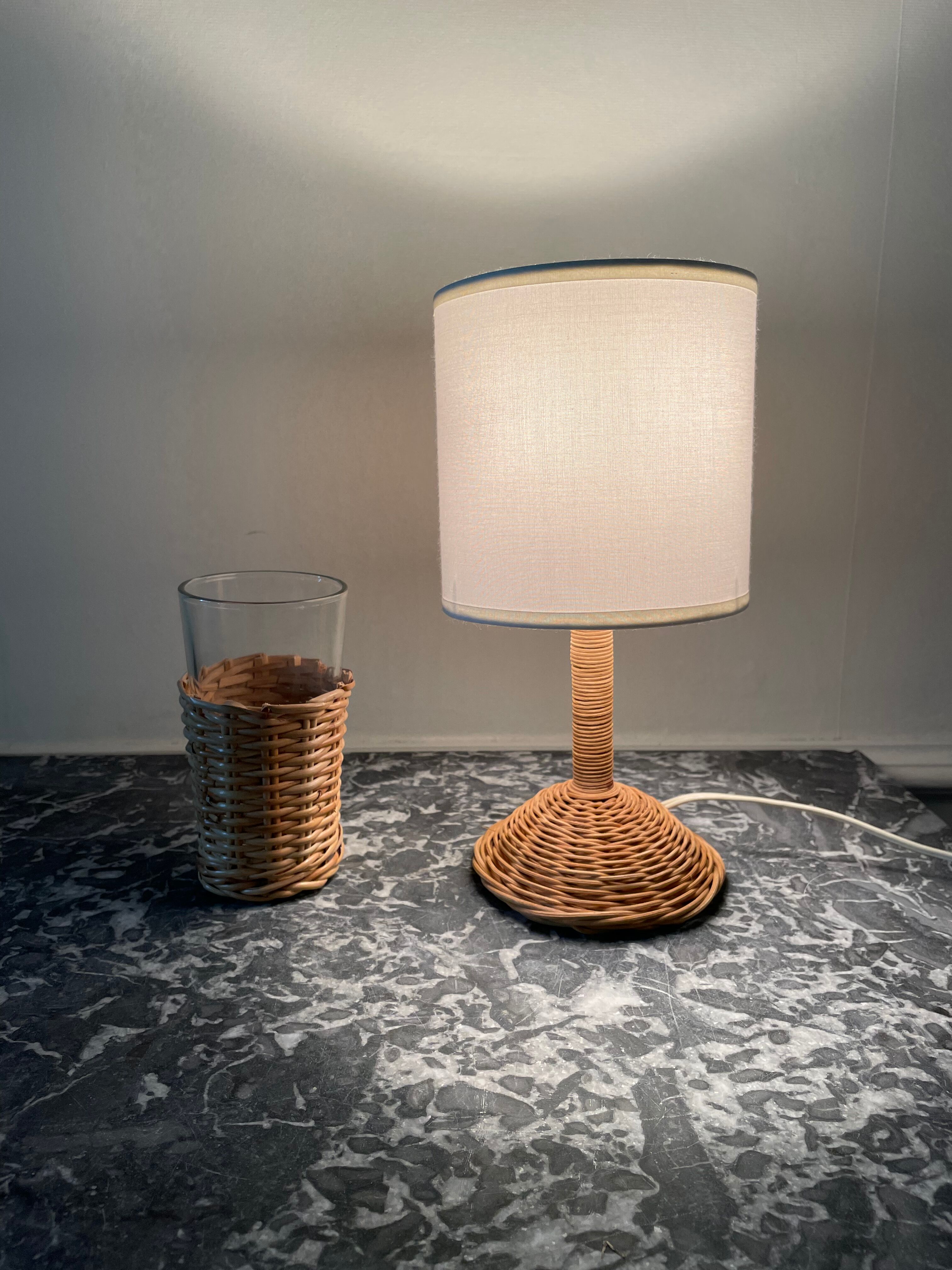 Lampe rotin