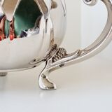 1 3-light candlesticks in silver metal