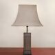 70s brushed aluminum lamp