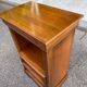 High bedside table, wooden accent table in Louis Philippe style.