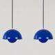 Pair of 2 vintage Danish Flowerpot lamps by Verner Panton, 1968