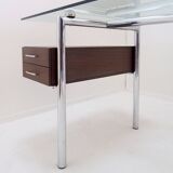 Mirto Zocca glass desk by Tisettanta Halifax - 1980s