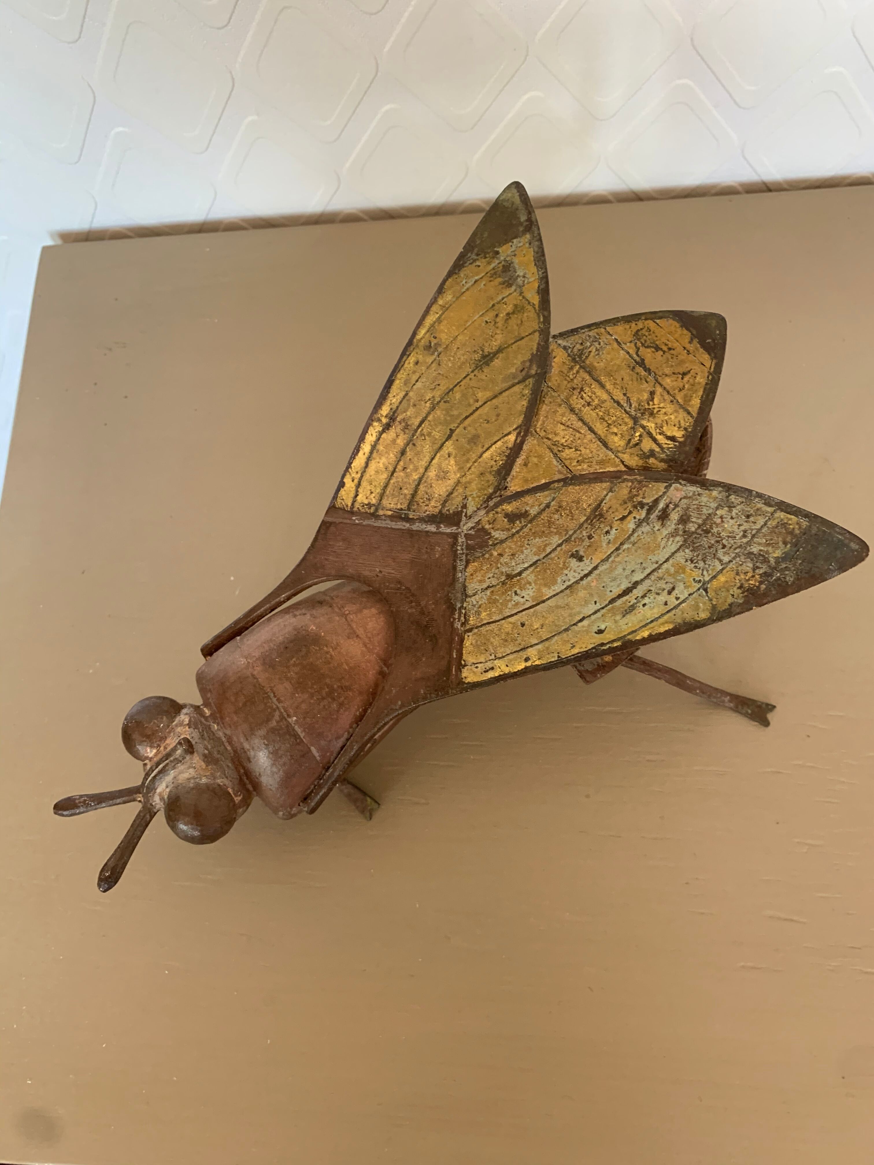 Brass fly ashtray 1970