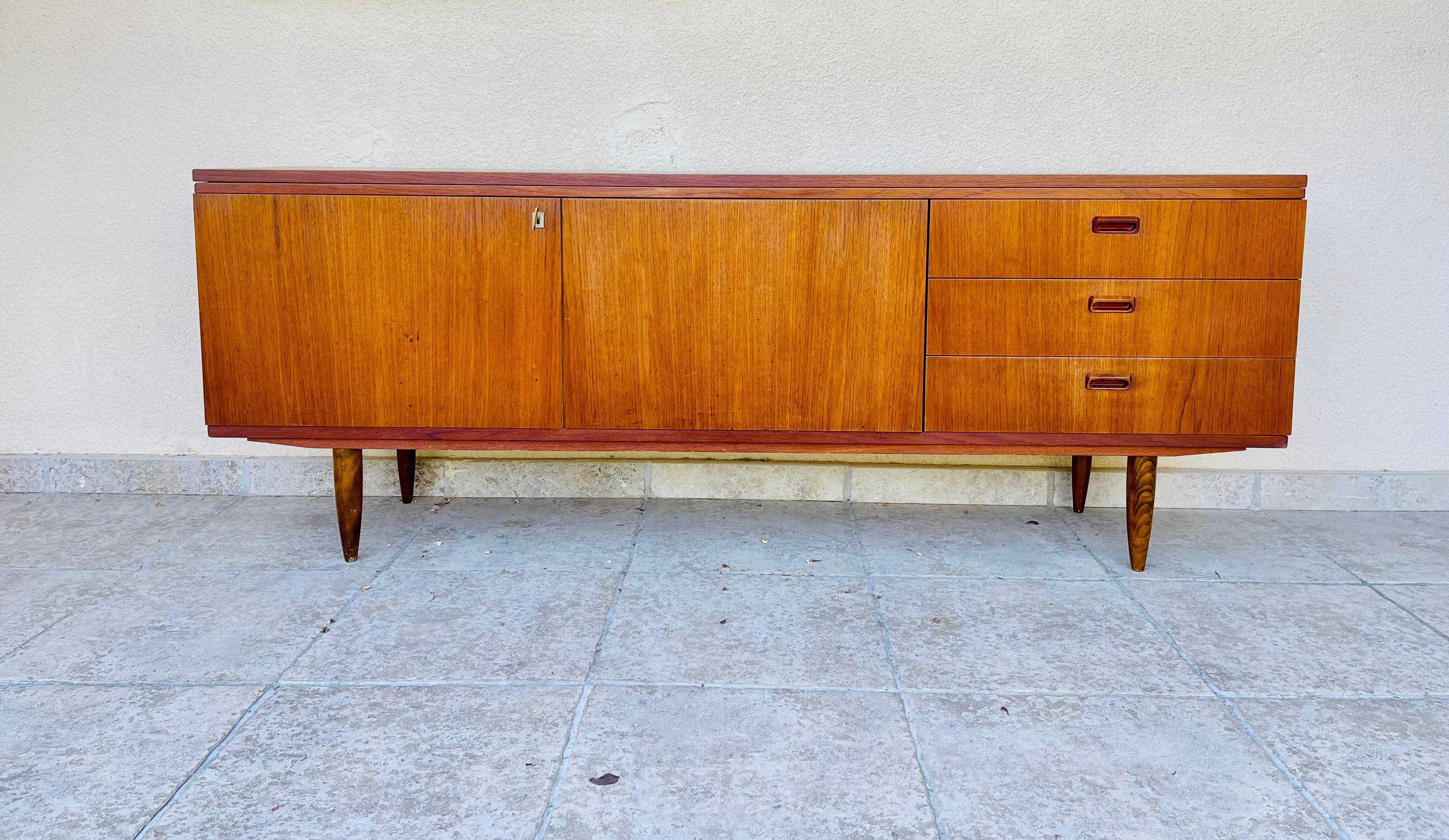 Scandinavian teak row 1960