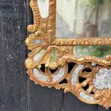 Baroque style mirror in carved and gilded wood, Austro-Hungarian Empire, early 19th century