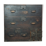 Commode à linge Tansu Japon, style Wabi Sabi, début XIXeme