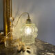Vintage glass globe lamp