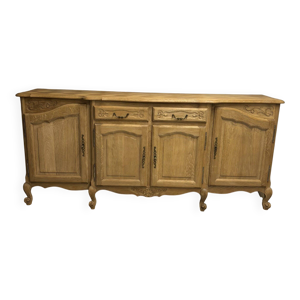 Buffet en chêne et marqueterie