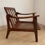 Scandinavian armchair in solid teak