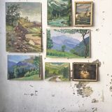 Peinture encadrée aquarelle